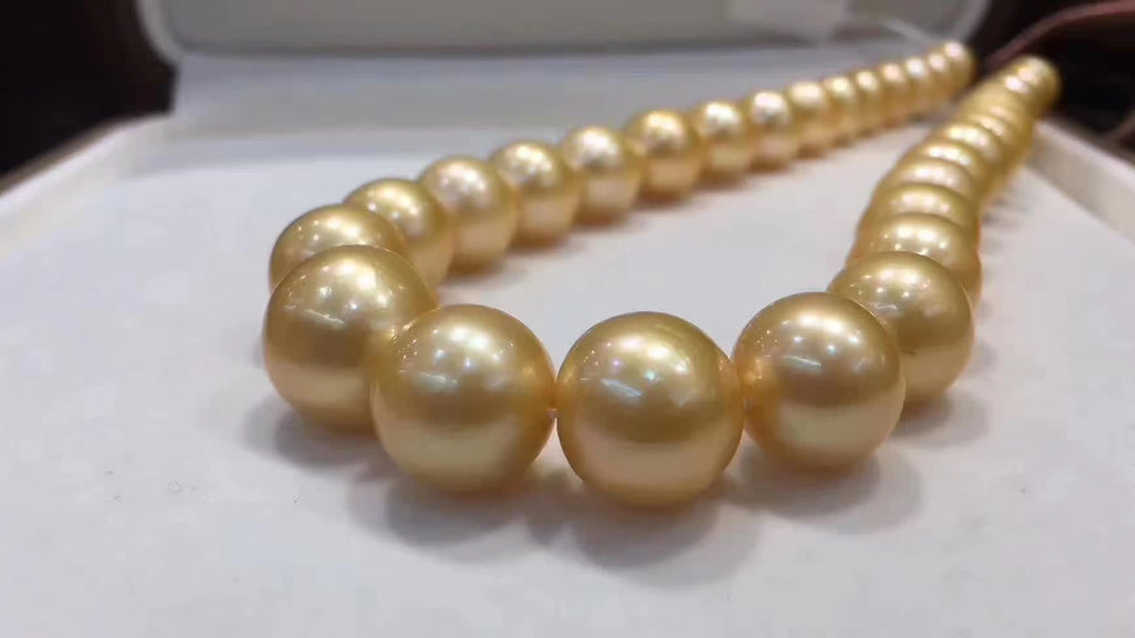 nanyang sea water gold Pearl necklace 11-13mm