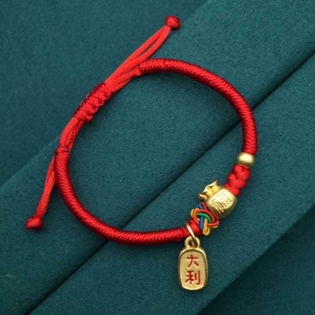 Ruby Money Catcher PiYao Bracelet with 12K Gold, Red Corals and Rubell – JJ  Anchors