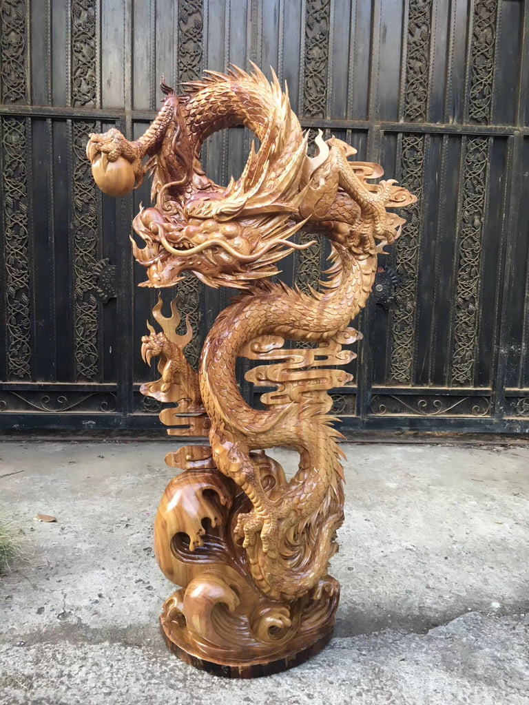Collection Camphor wood dragon long 100 wide 35 tall 183
