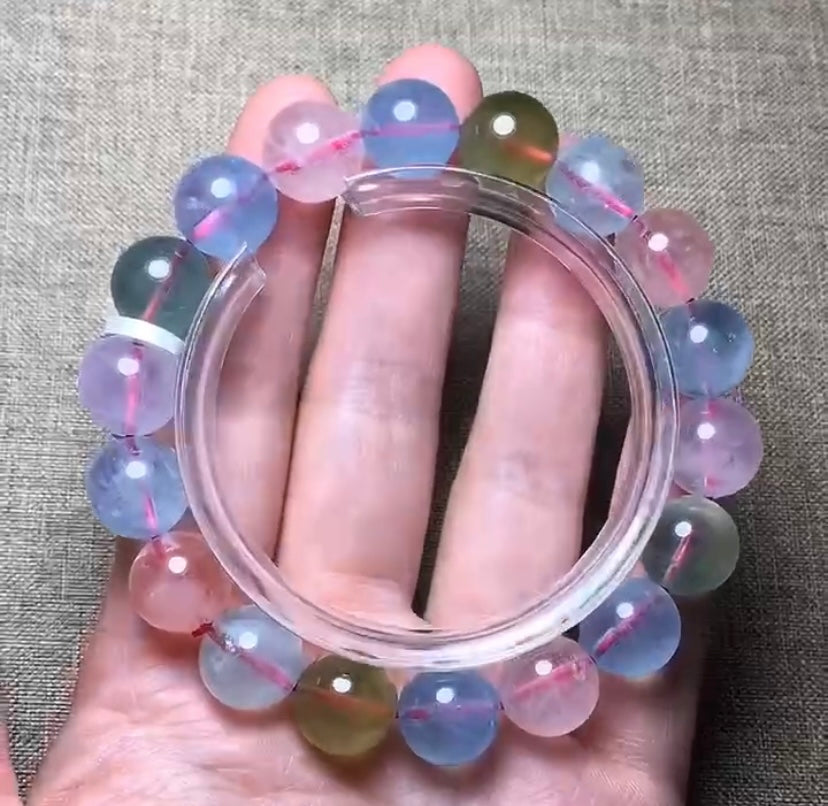 Natural Morganite beads Bracelet 11.6mm